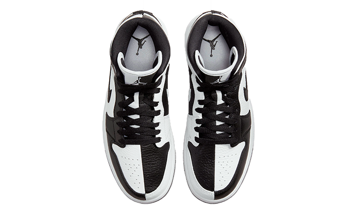 Air Jordan 1 Mid Split Black White (W)