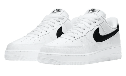 Nike Air Force 1 Low '07 White Black Pebbled Leather