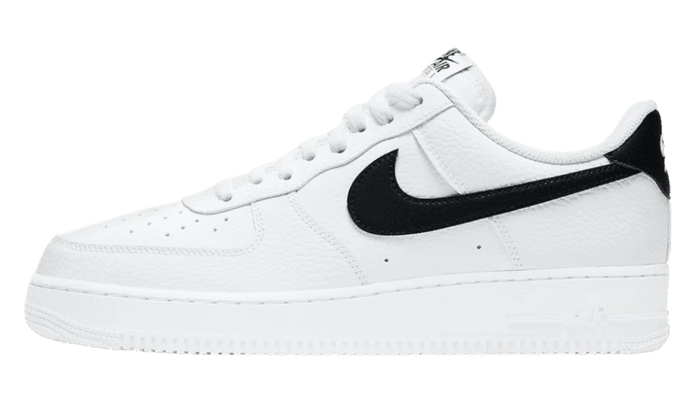 Nike Air Force 1 Low '07 White Black Pebbled Leather