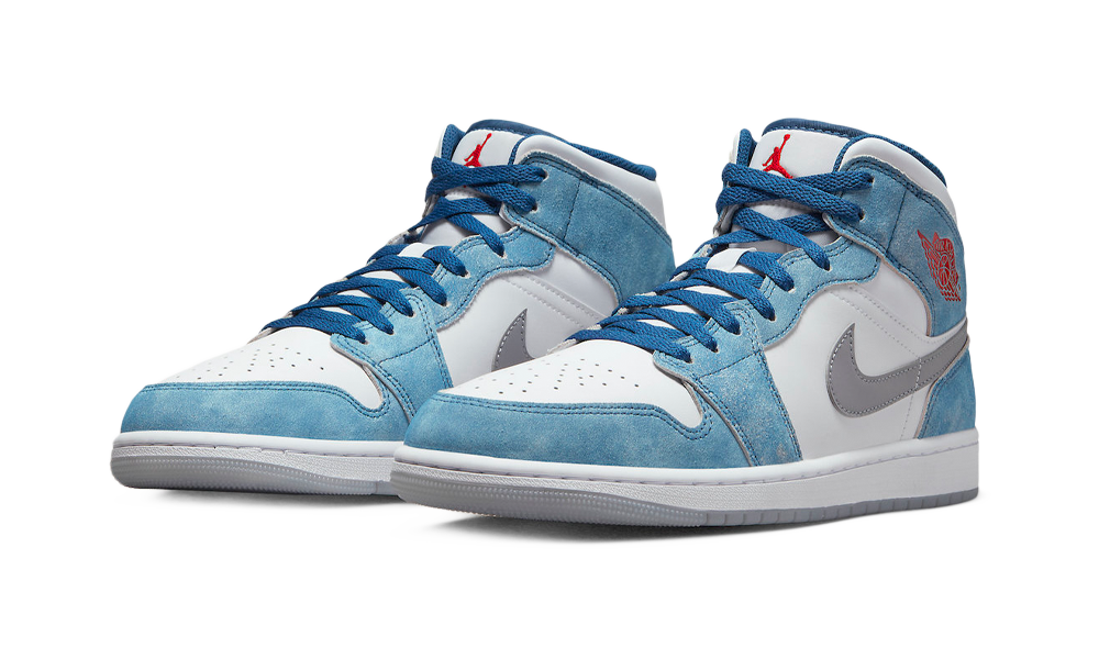 Air Jordan 1 Mid SE French Blue Light Steel (GS)