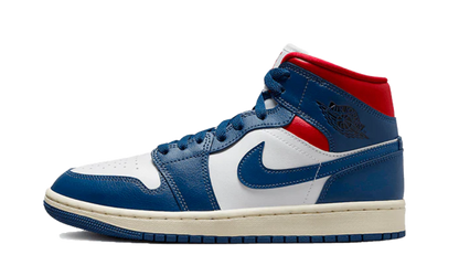 Air Jordan 1 Mid French Blue Gym Red (W)