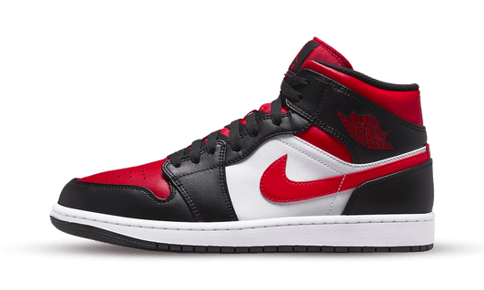 Air Jordan 1 Mid White Black Red